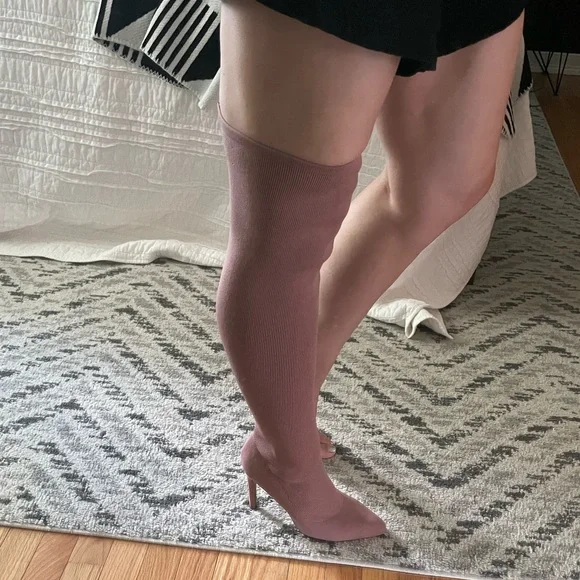 Yoki Blush Over the Knee Knit Boot Us 8.5 - Picture 3 of 10